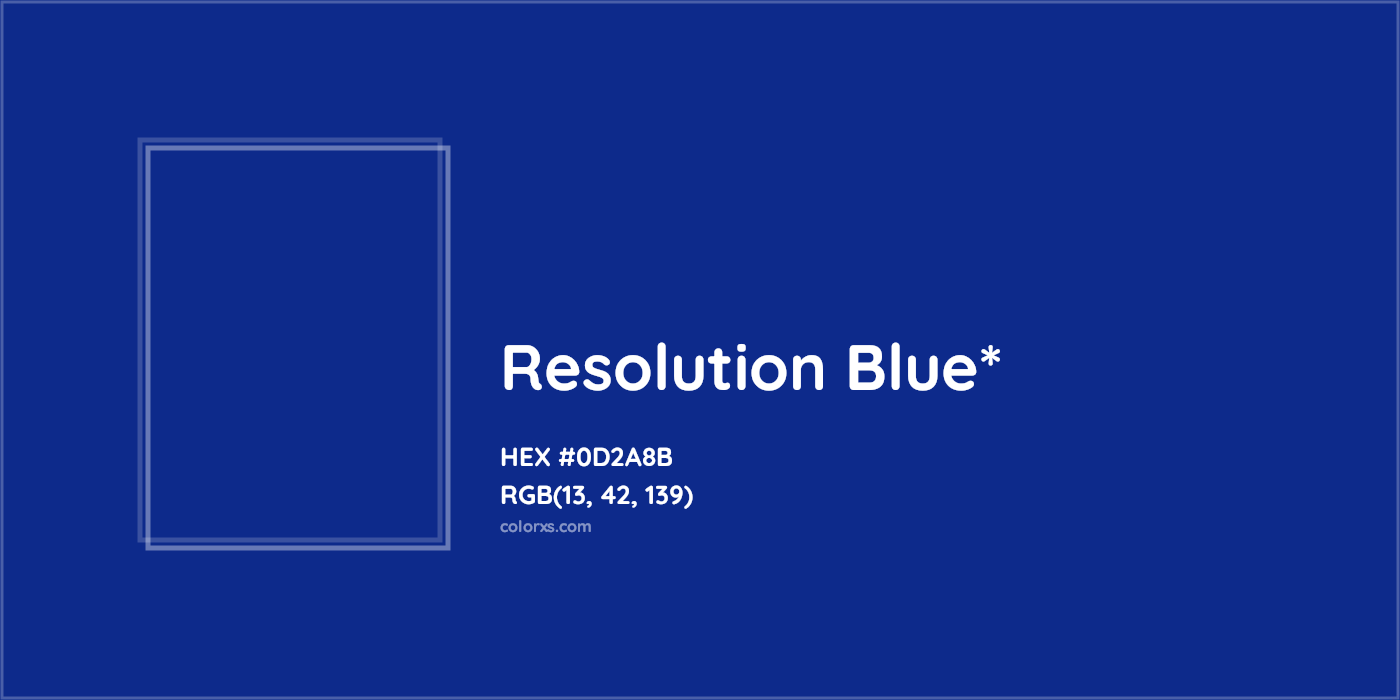 HEX #0D2A8B Color Name, Color Code, Palettes, Similar Paints, Images