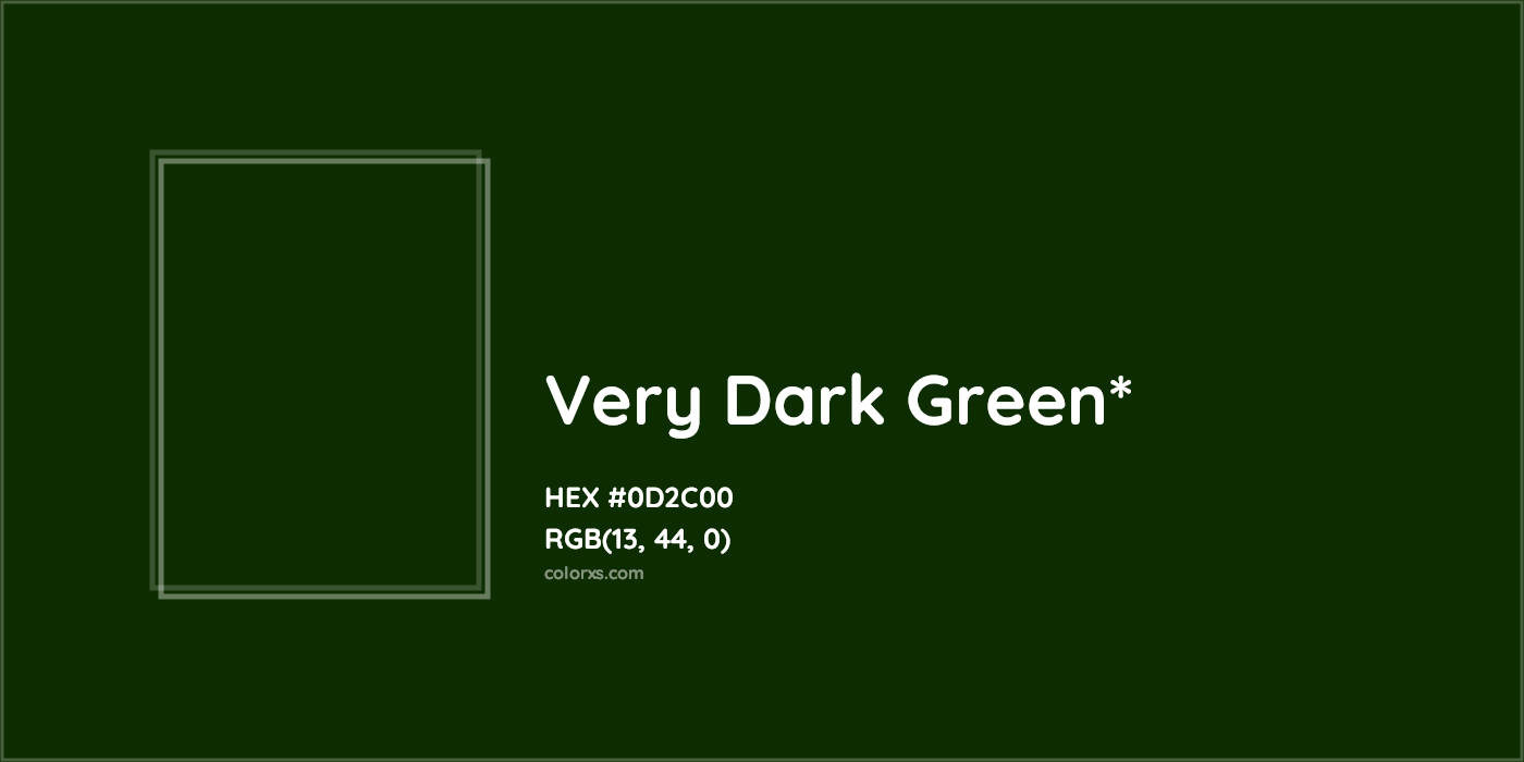 HEX #0D2C00 Color Name, Color Code, Palettes, Similar Paints, Images
