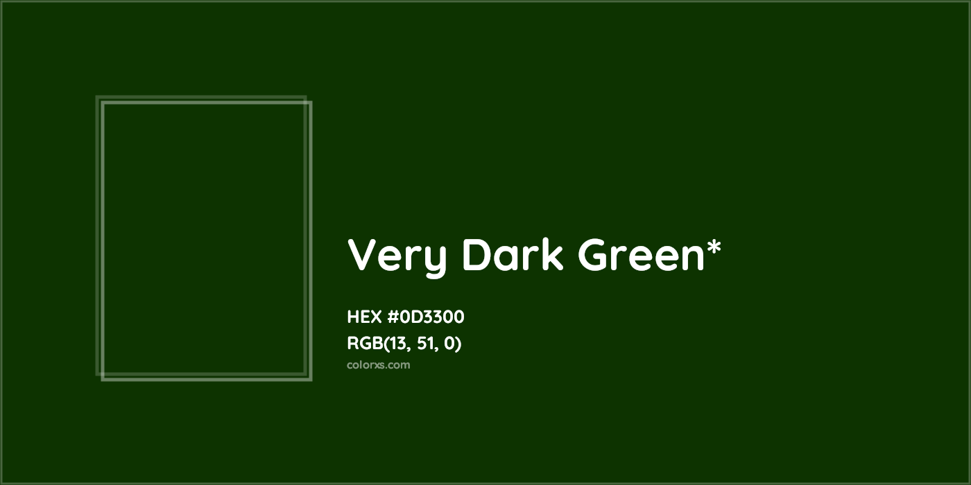 HEX #0D3300 Color Name, Color Code, Palettes, Similar Paints, Images