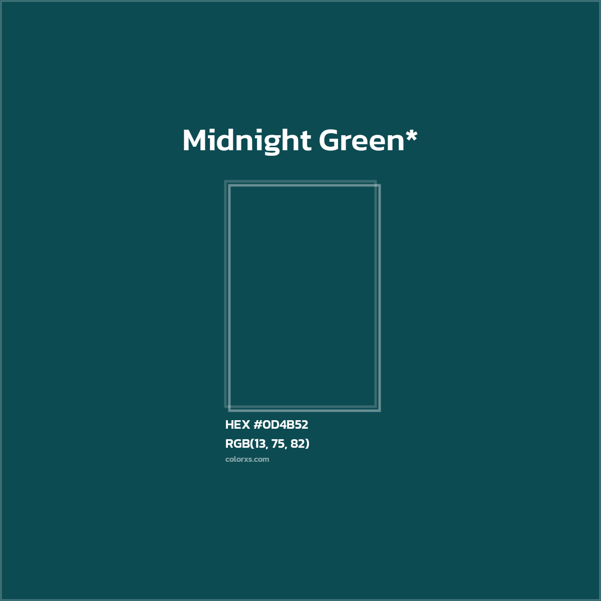 HEX #0D4B52 Color Name, Color Code, Palettes, Similar Paints, Images