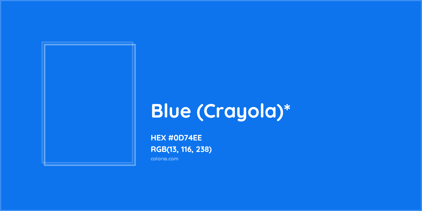 HEX #0D74EE Color Name, Color Code, Palettes, Similar Paints, Images