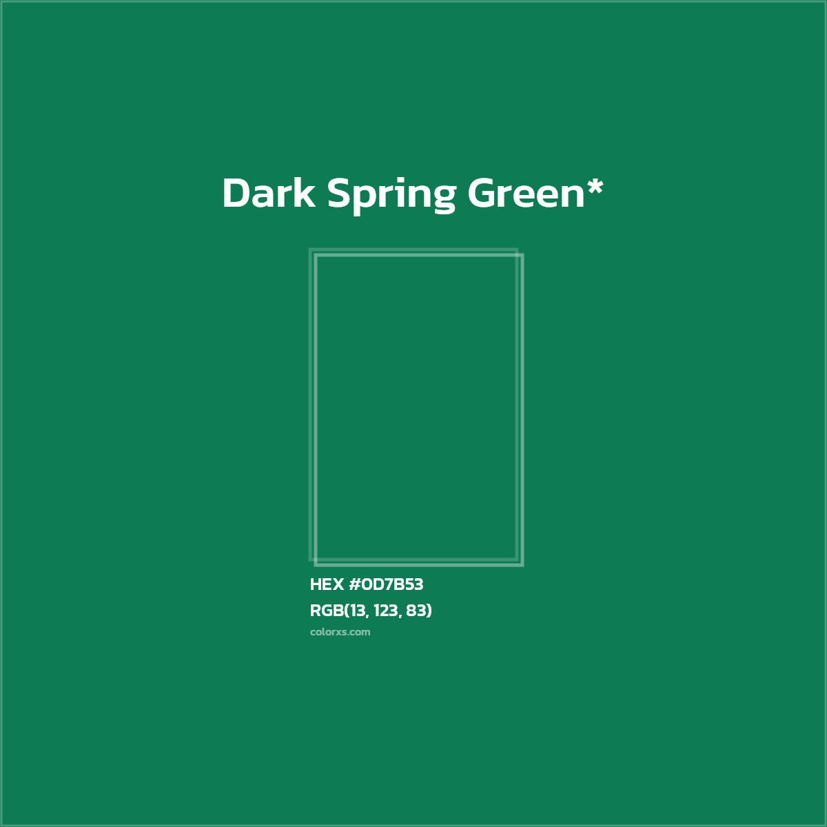 HEX #0D7B53 Color Name, Color Code, Palettes, Similar Paints, Images