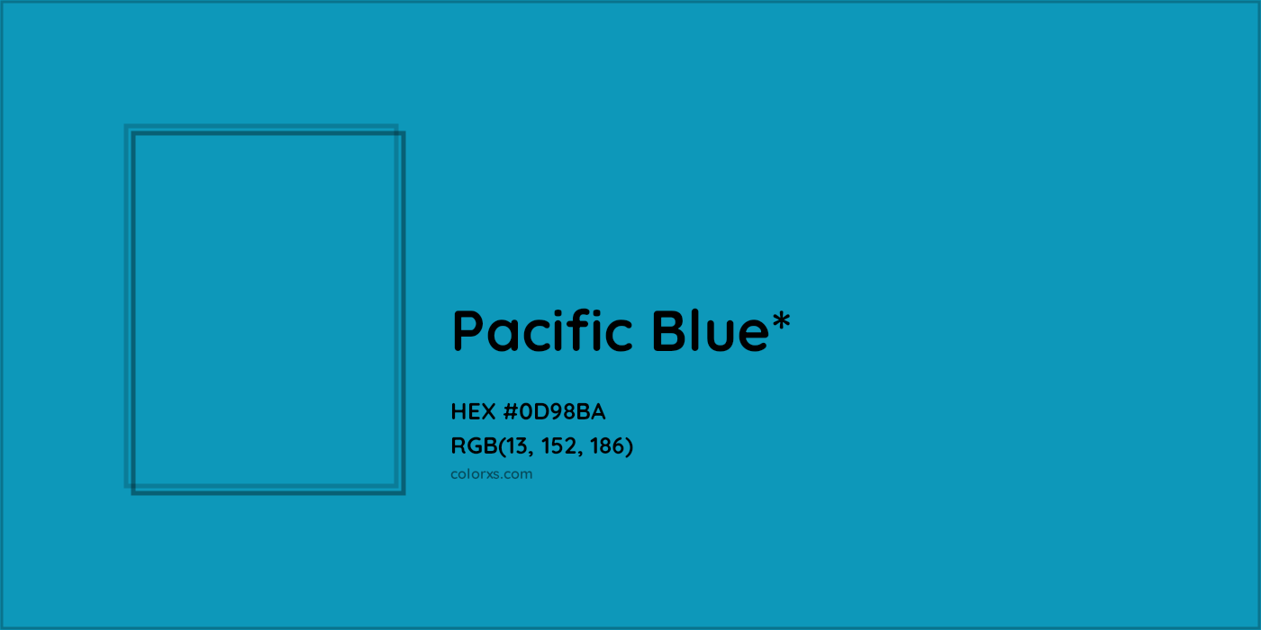 HEX #0D98BA Color Name, Color Code, Palettes, Similar Paints, Images