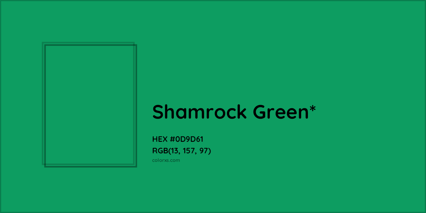 HEX #0D9D61 Color Name, Color Code, Palettes, Similar Paints, Images