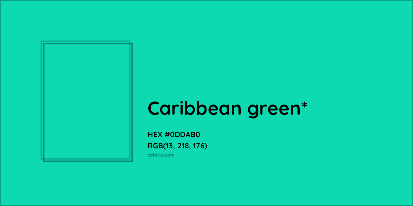 HEX #0DDAB0 Color Name, Color Code, Palettes, Similar Paints, Images
