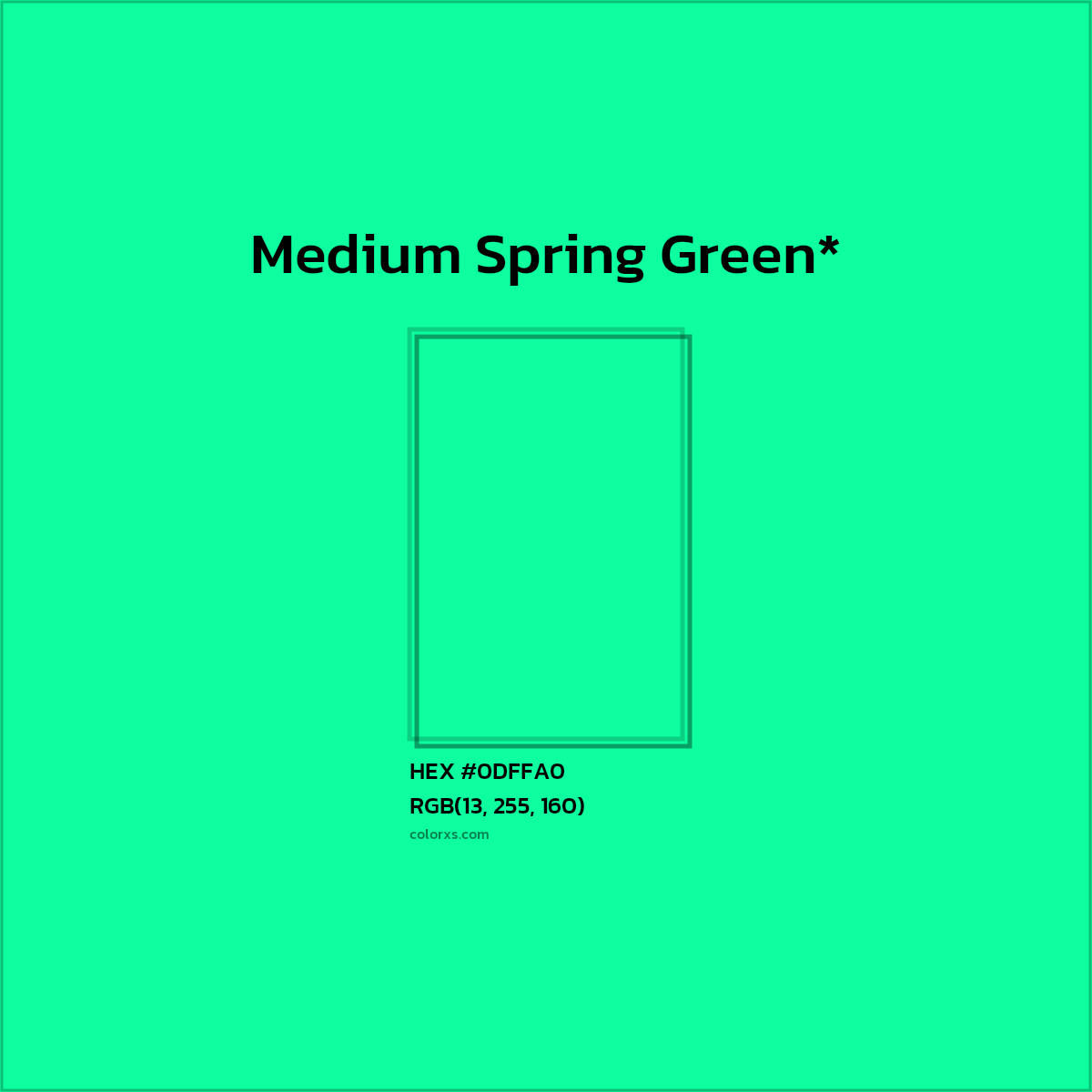 HEX #0DFFA0 Color Name, Color Code, Palettes, Similar Paints, Images