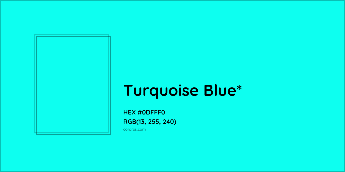 HEX #0DFFF0 Color Name, Color Code, Palettes, Similar Paints, Images