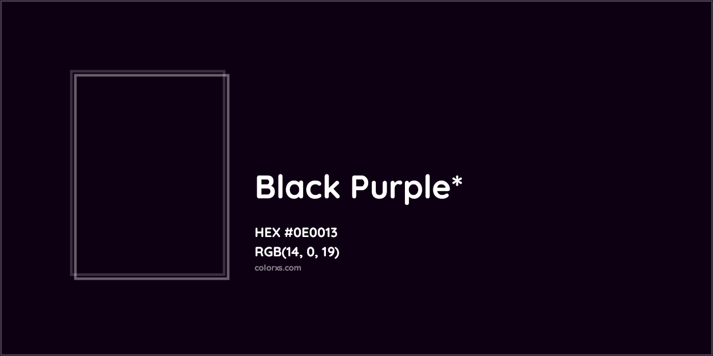 HEX #0E0013 Color Name, Color Code, Palettes, Similar Paints, Images