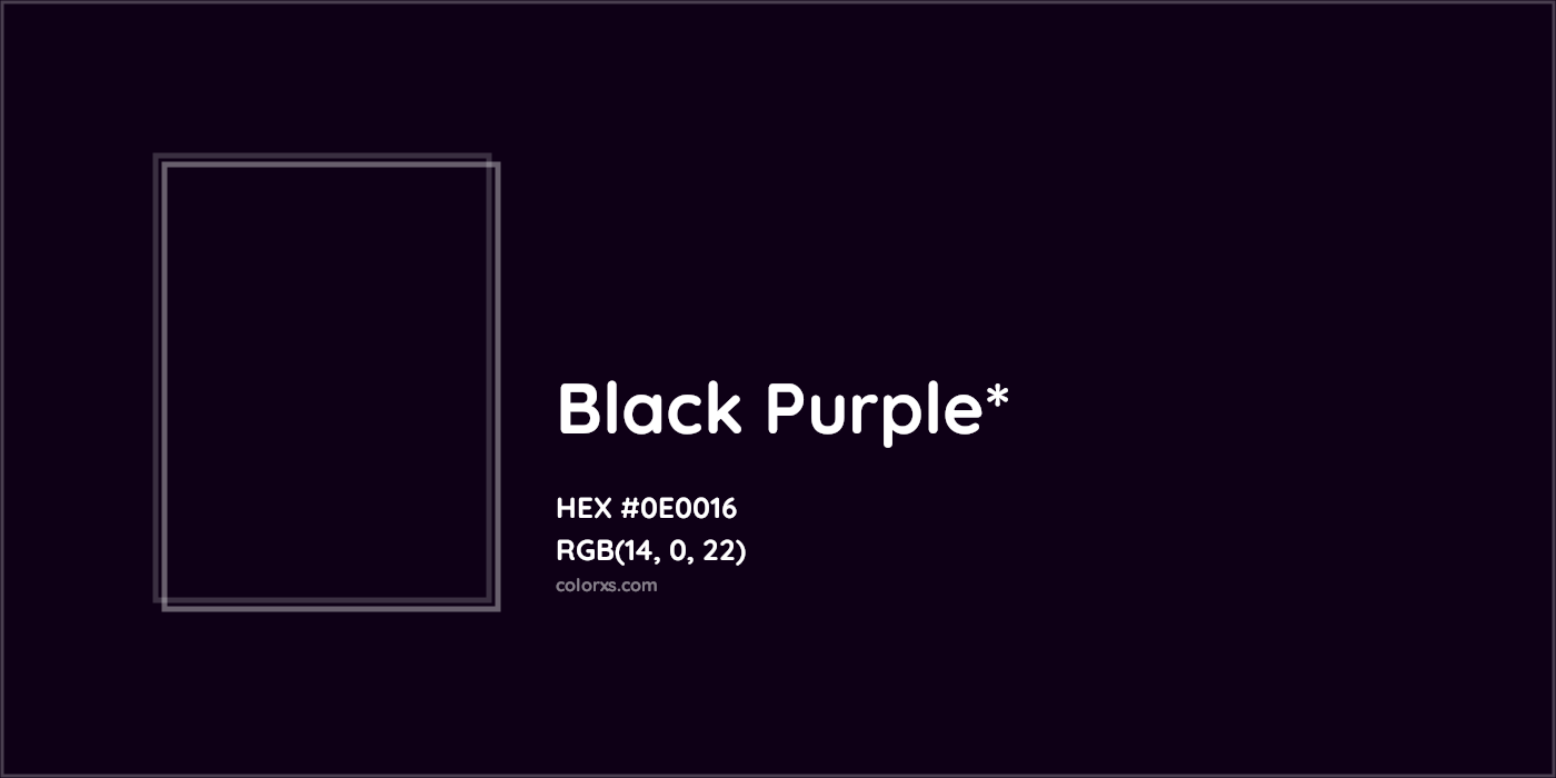 HEX #0E0016 Color Name, Color Code, Palettes, Similar Paints, Images