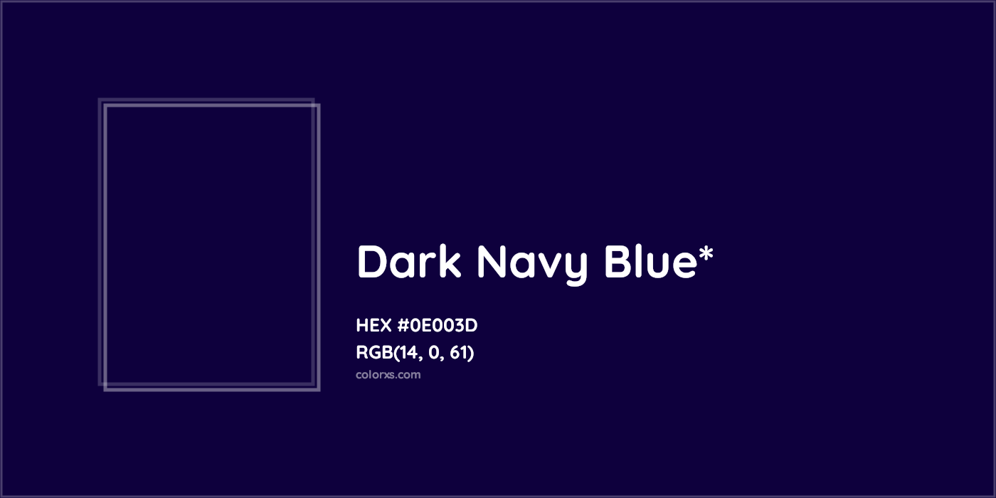 HEX #0E003D Color Name, Color Code, Palettes, Similar Paints, Images