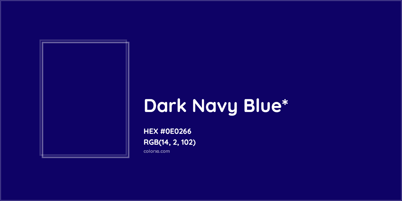 HEX #0E0266 Color Name, Color Code, Palettes, Similar Paints, Images