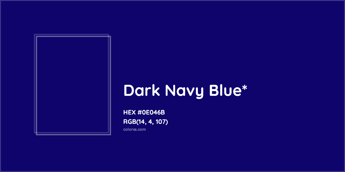 HEX #0E046B Color Name, Color Code, Palettes, Similar Paints, Images