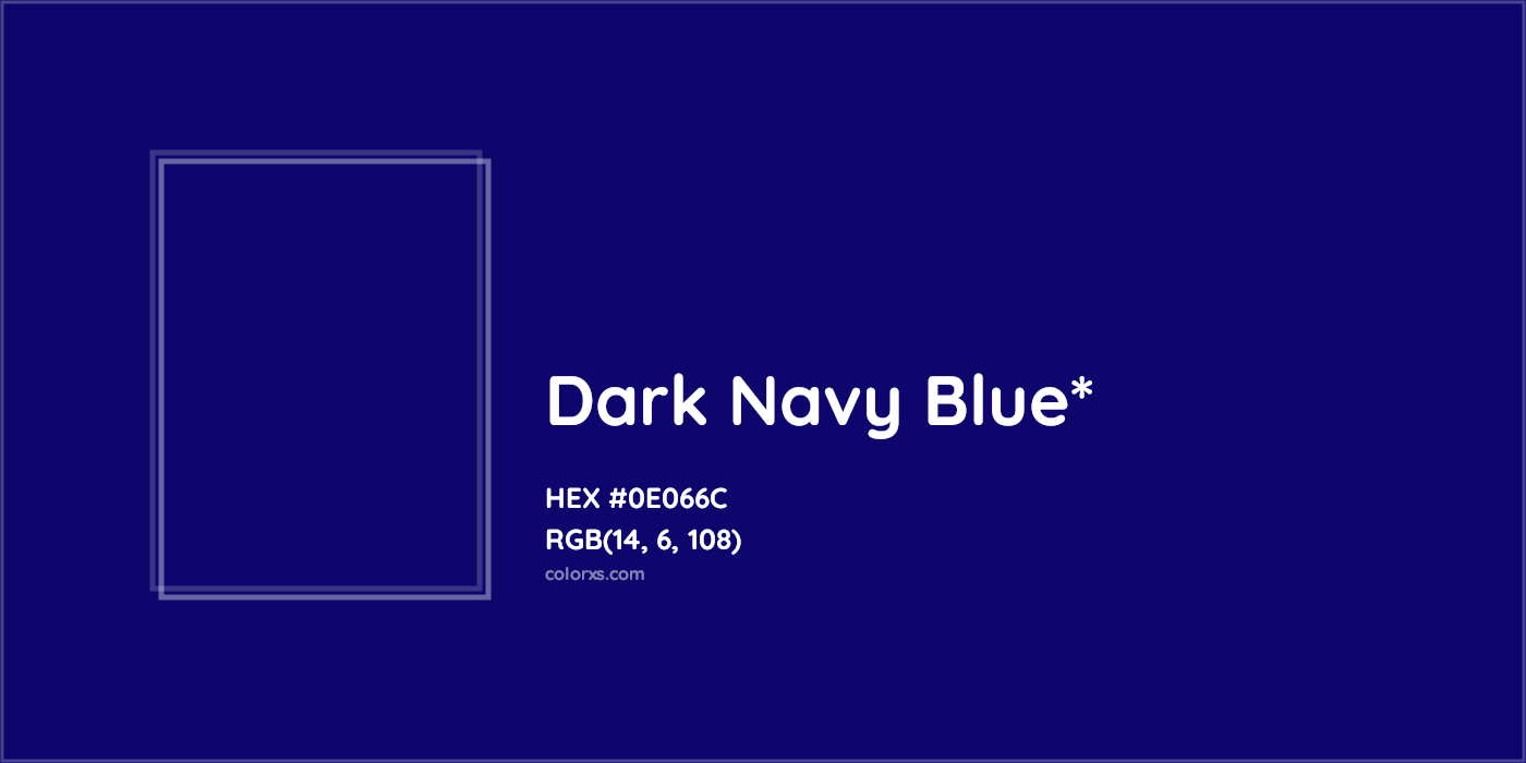 HEX #0E066C Color Name, Color Code, Palettes, Similar Paints, Images