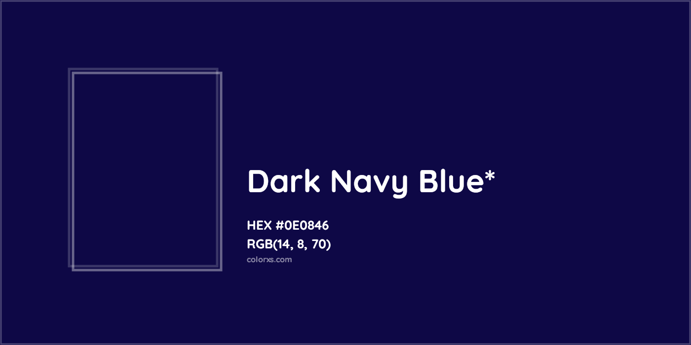 HEX #0E0846 Color Name, Color Code, Palettes, Similar Paints, Images