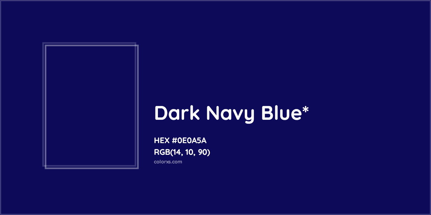 HEX #0E0A5A Color Name, Color Code, Palettes, Similar Paints, Images
