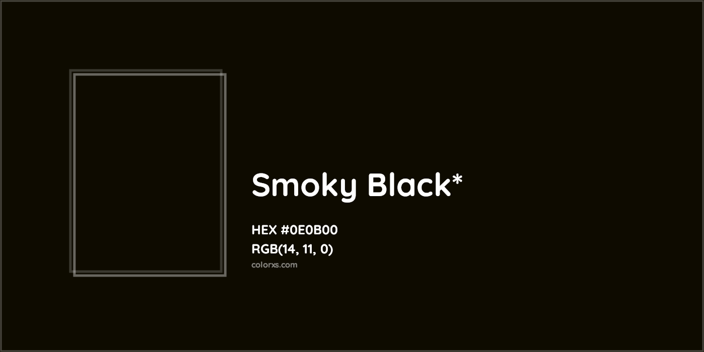 HEX #0E0B00 Color Name, Color Code, Palettes, Similar Paints, Images