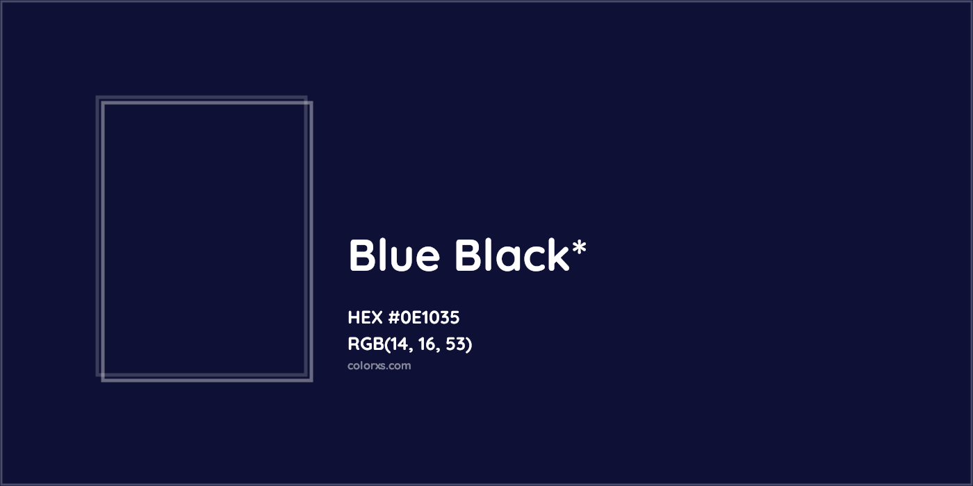 HEX #0E1035 Color Name, Color Code, Palettes, Similar Paints, Images