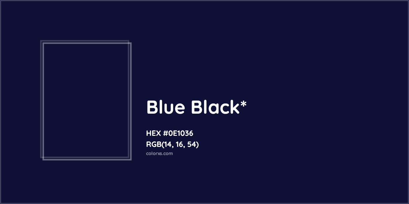 HEX #0E1036 Color Name, Color Code, Palettes, Similar Paints, Images