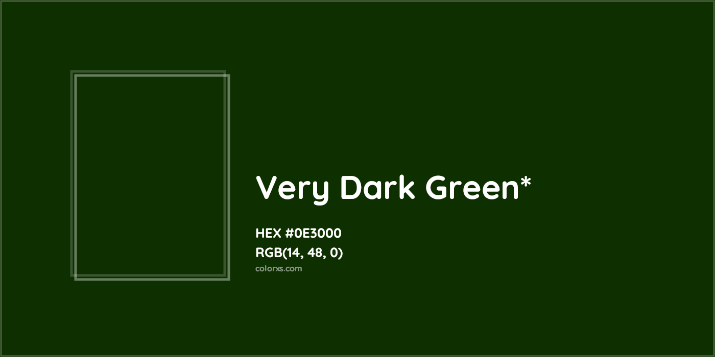 HEX #0E3000 Color Name, Color Code, Palettes, Similar Paints, Images