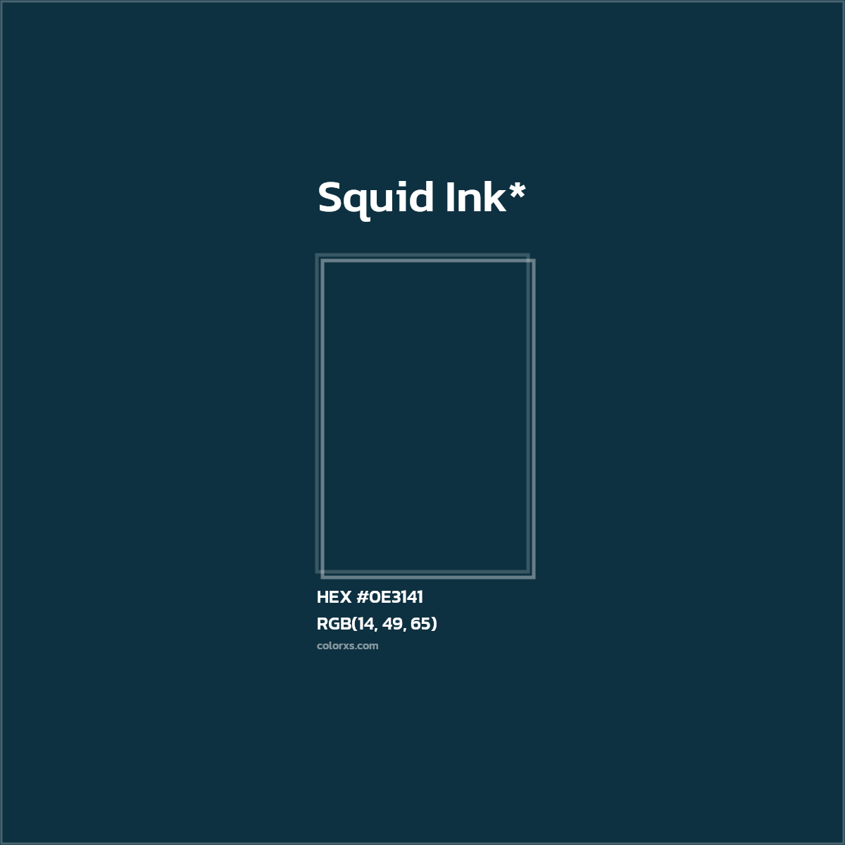 HEX #0E3141 Color Name, Color Code, Palettes, Similar Paints, Images