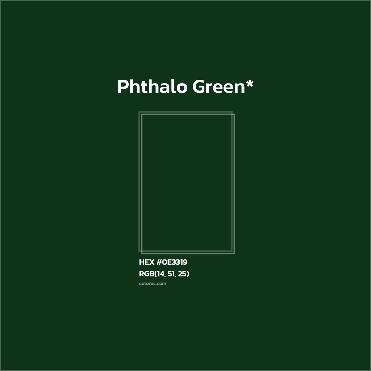 HEX #0E3319 Color Name, Color Code, Palettes, Similar Paints, Images