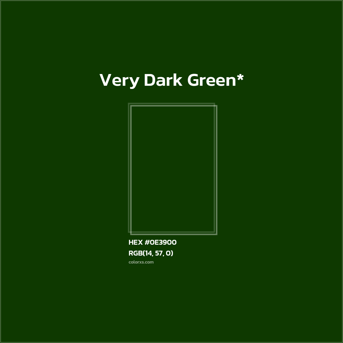 HEX #0E3900 Color Name, Color Code, Palettes, Similar Paints, Images