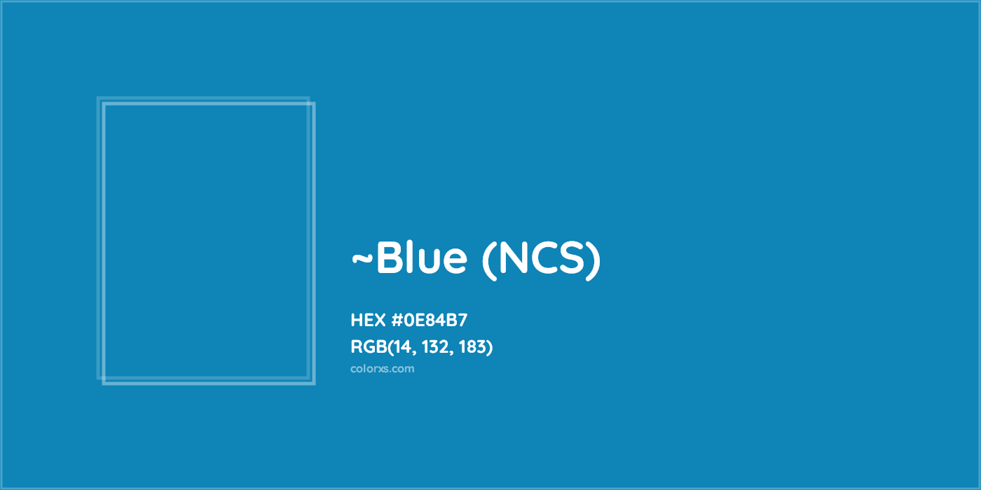 HEX #0E84B7 Color Name, Color Code, Palettes, Similar Paints, Images
