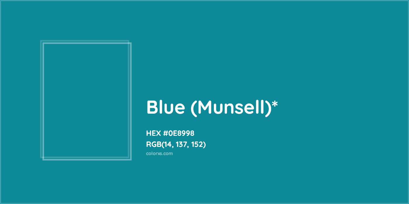 HEX #0E8998 Color Name, Color Code, Palettes, Similar Paints, Images