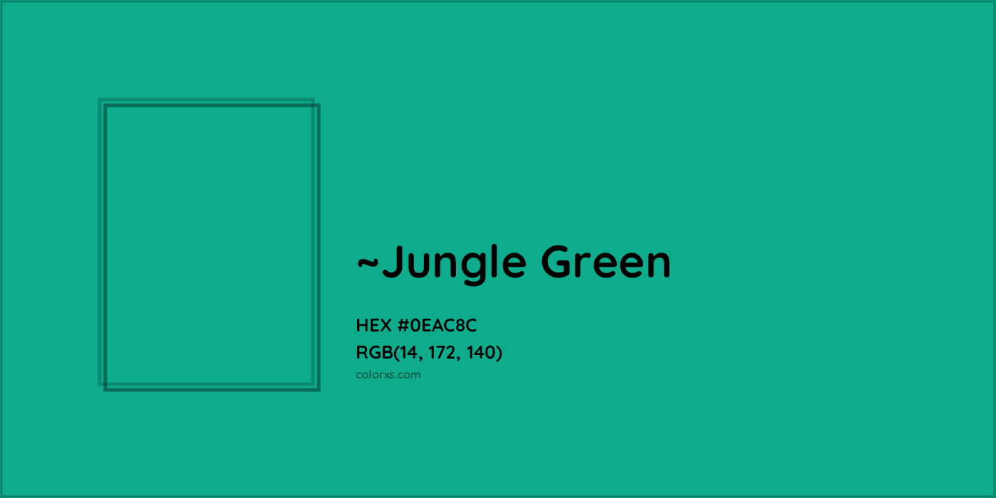 HEX #0EAC8C Color Name, Color Code, Palettes, Similar Paints, Images