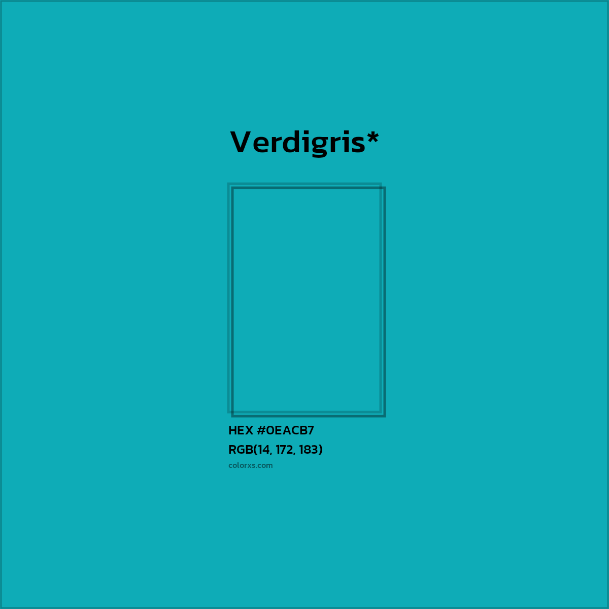 HEX #0EACB7 Color Name, Color Code, Palettes, Similar Paints, Images