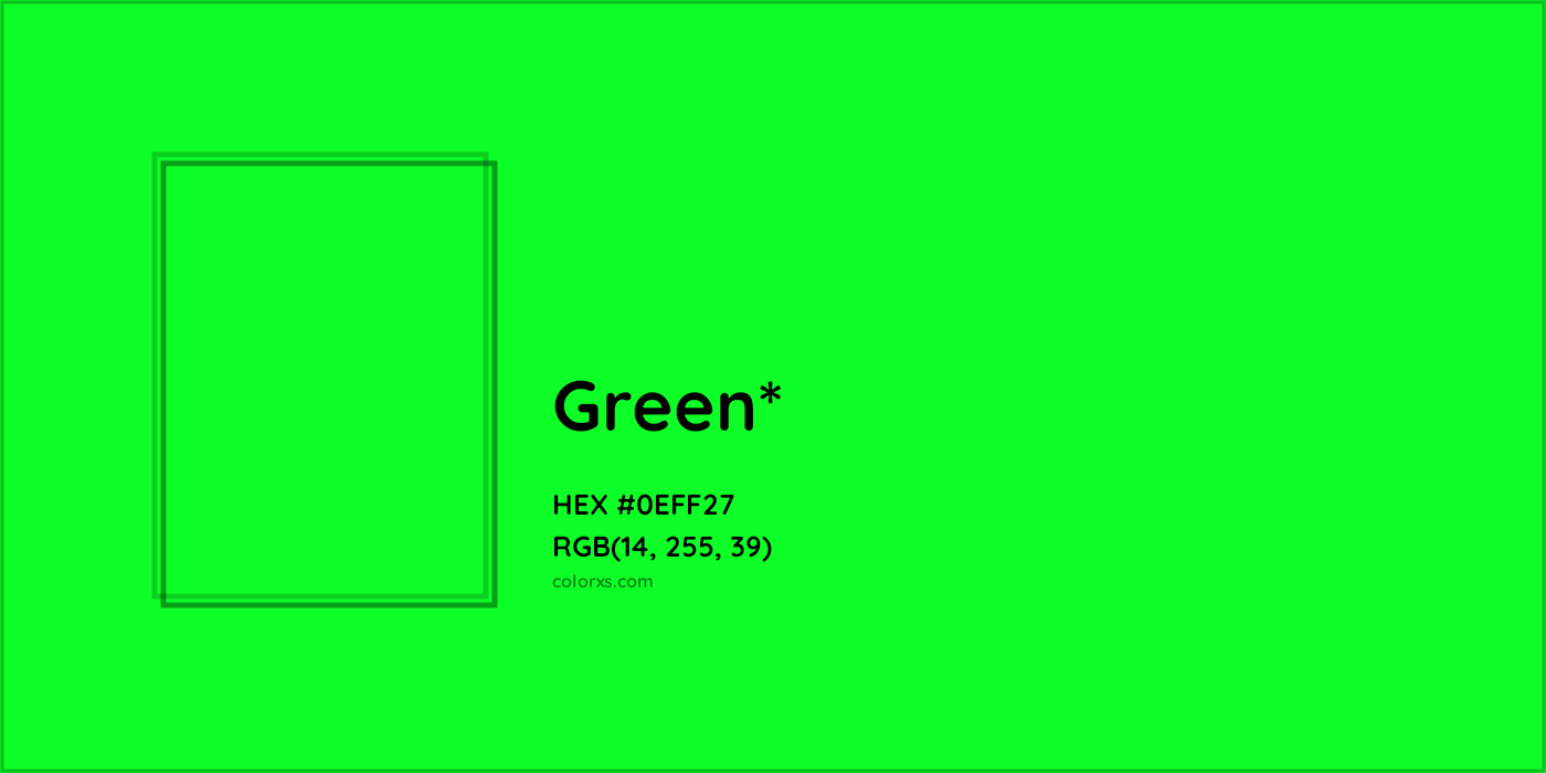 HEX #0EFF27 Color Name, Color Code, Palettes, Similar Paints, Images