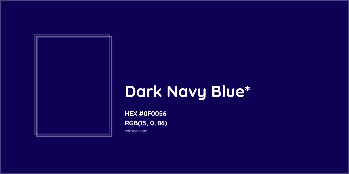 HEX #0F0056 Color Name, Color Code, Palettes, Similar Paints, Images