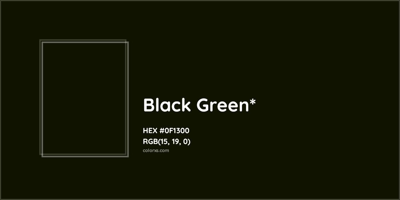 HEX #0F1300 Color Name, Color Code, Palettes, Similar Paints, Images
