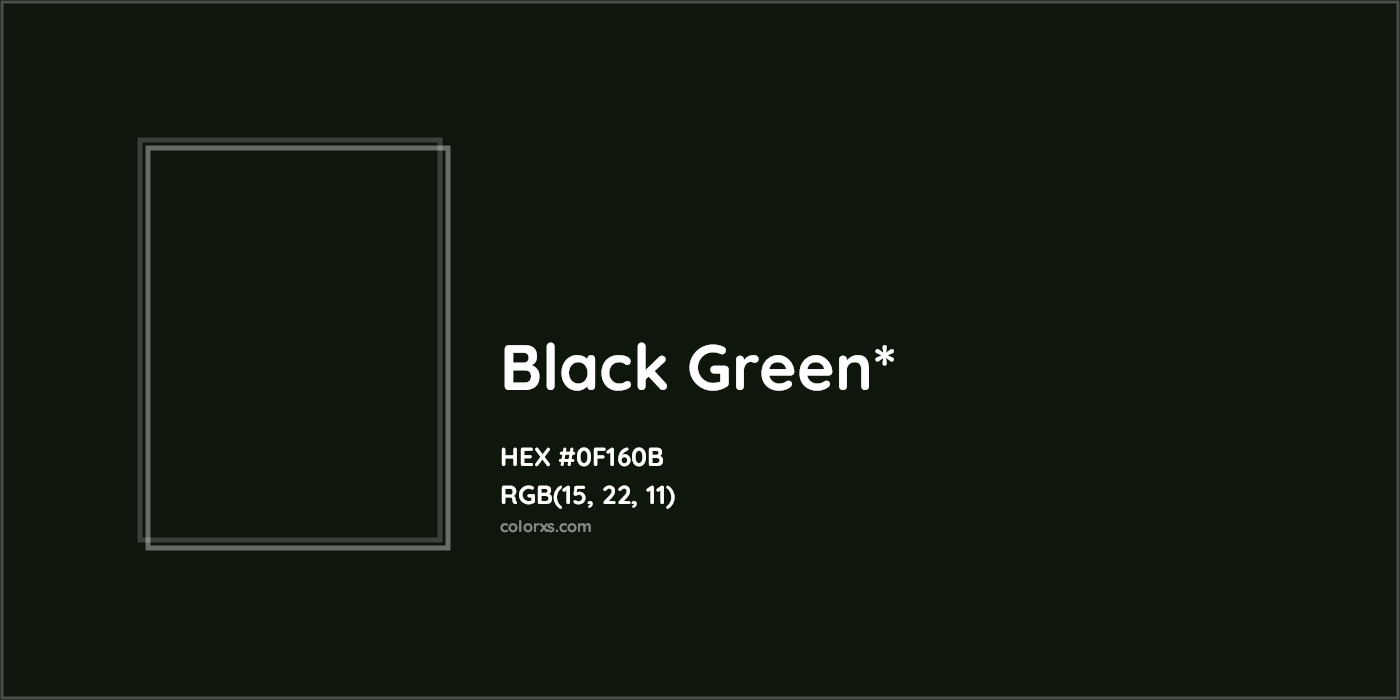HEX #0F160B Color Name, Color Code, Palettes, Similar Paints, Images