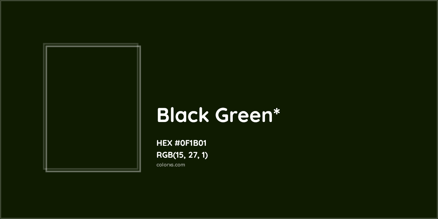 HEX #0F1B01 Color Name, Color Code, Palettes, Similar Paints, Images