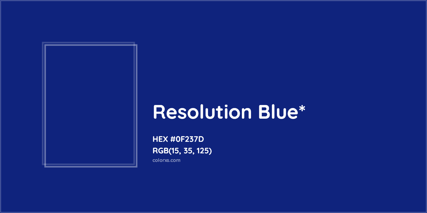 HEX #0F237D Color Name, Color Code, Palettes, Similar Paints, Images