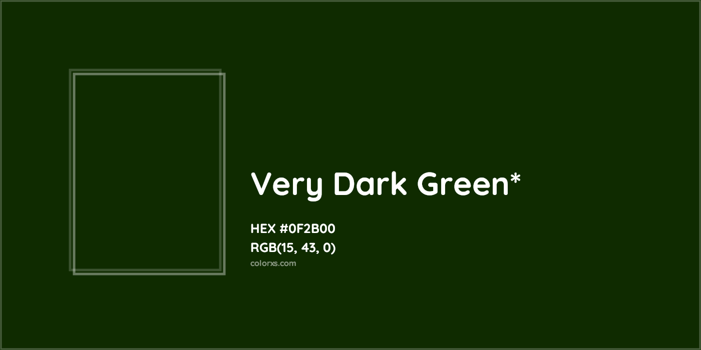 HEX #0F2B00 Color Name, Color Code, Palettes, Similar Paints, Images