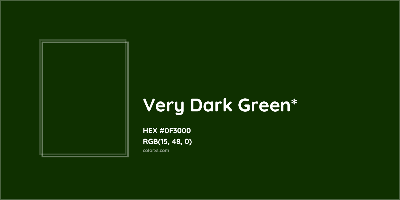 HEX #0F3000 Color Name, Color Code, Palettes, Similar Paints, Images