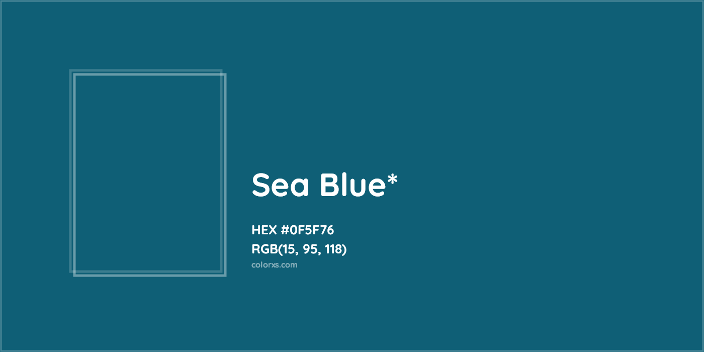 HEX #0F5F76 Color Name, Color Code, Palettes, Similar Paints, Images
