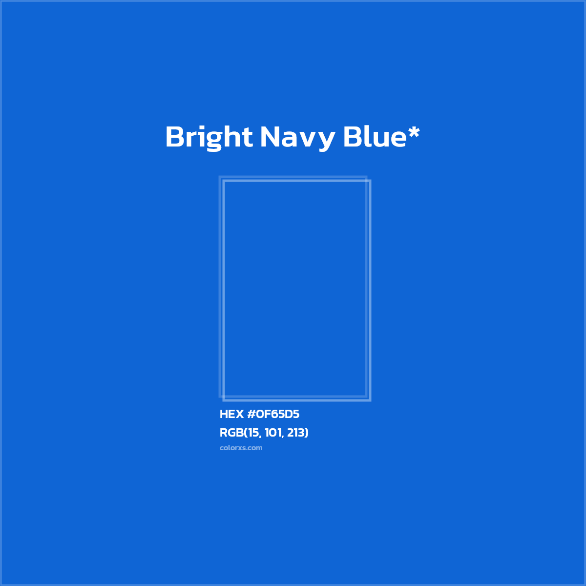 HEX #0F65D5 Color Name, Color Code, Palettes, Similar Paints, Images