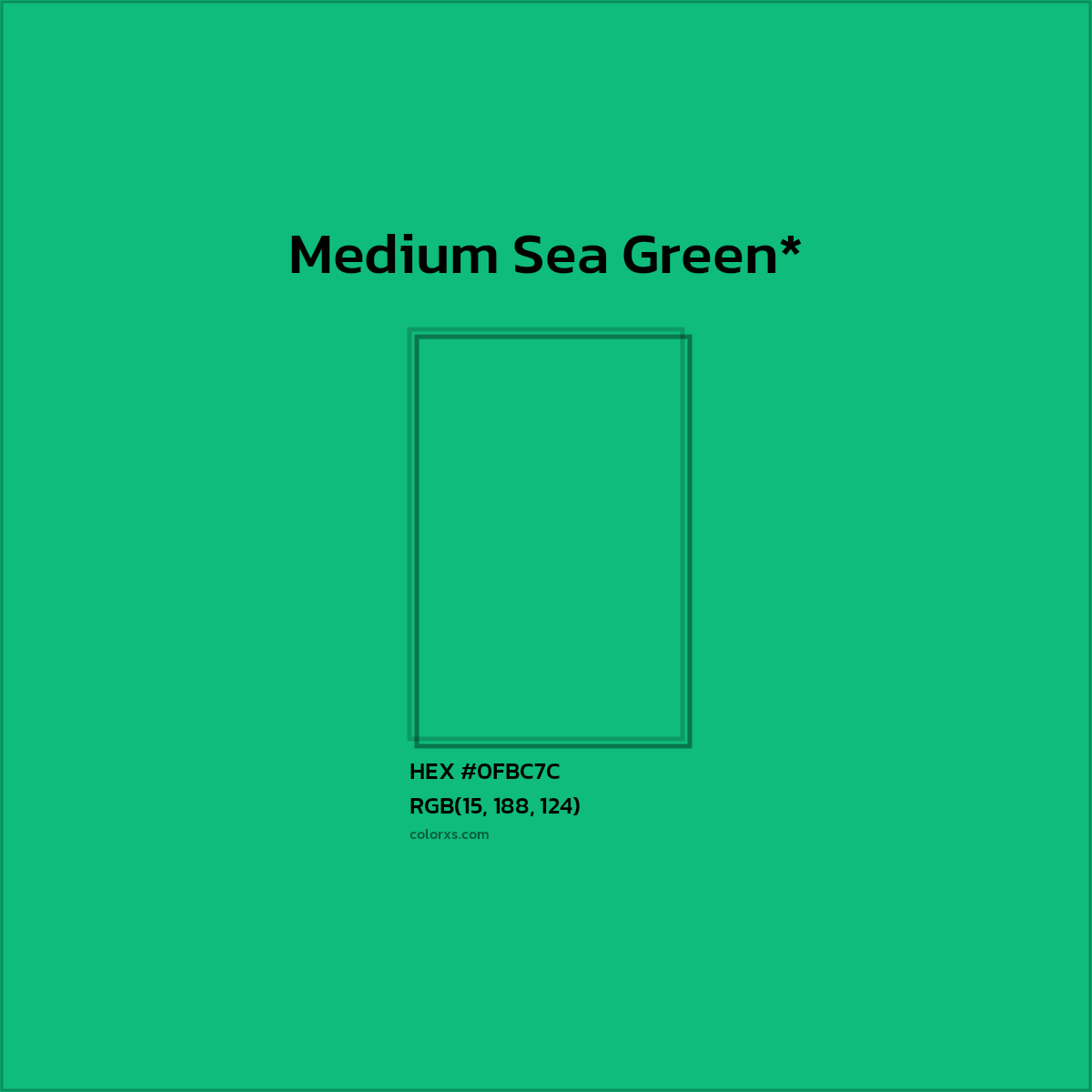 HEX #0FBC7C Color Name, Color Code, Palettes, Similar Paints, Images