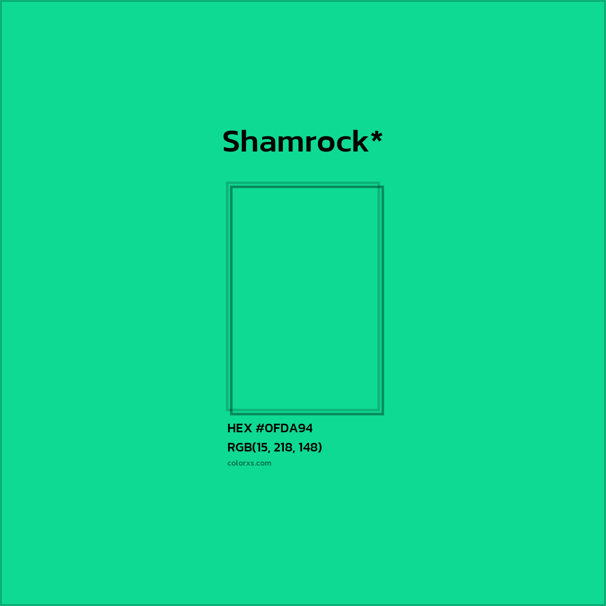 HEX #0FDA94 Color Name, Color Code, Palettes, Similar Paints, Images