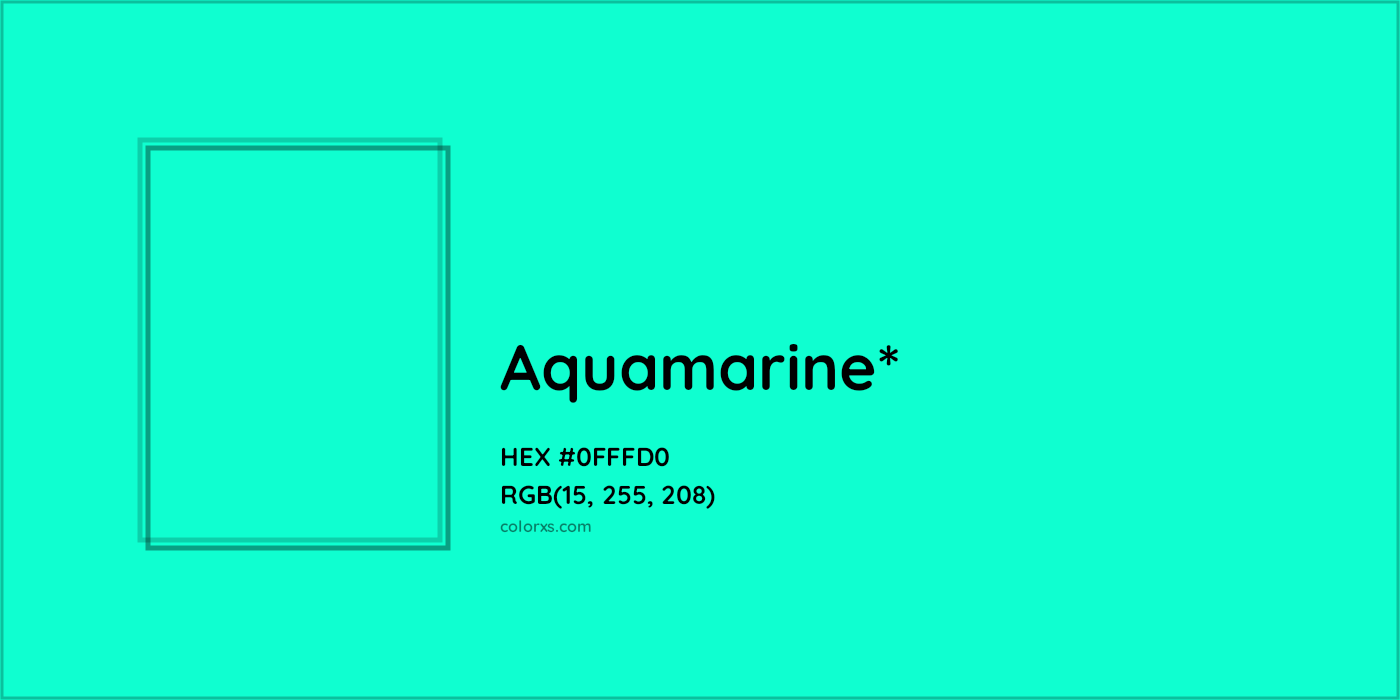 HEX #0FFFD0 Color Name, Color Code, Palettes, Similar Paints, Images