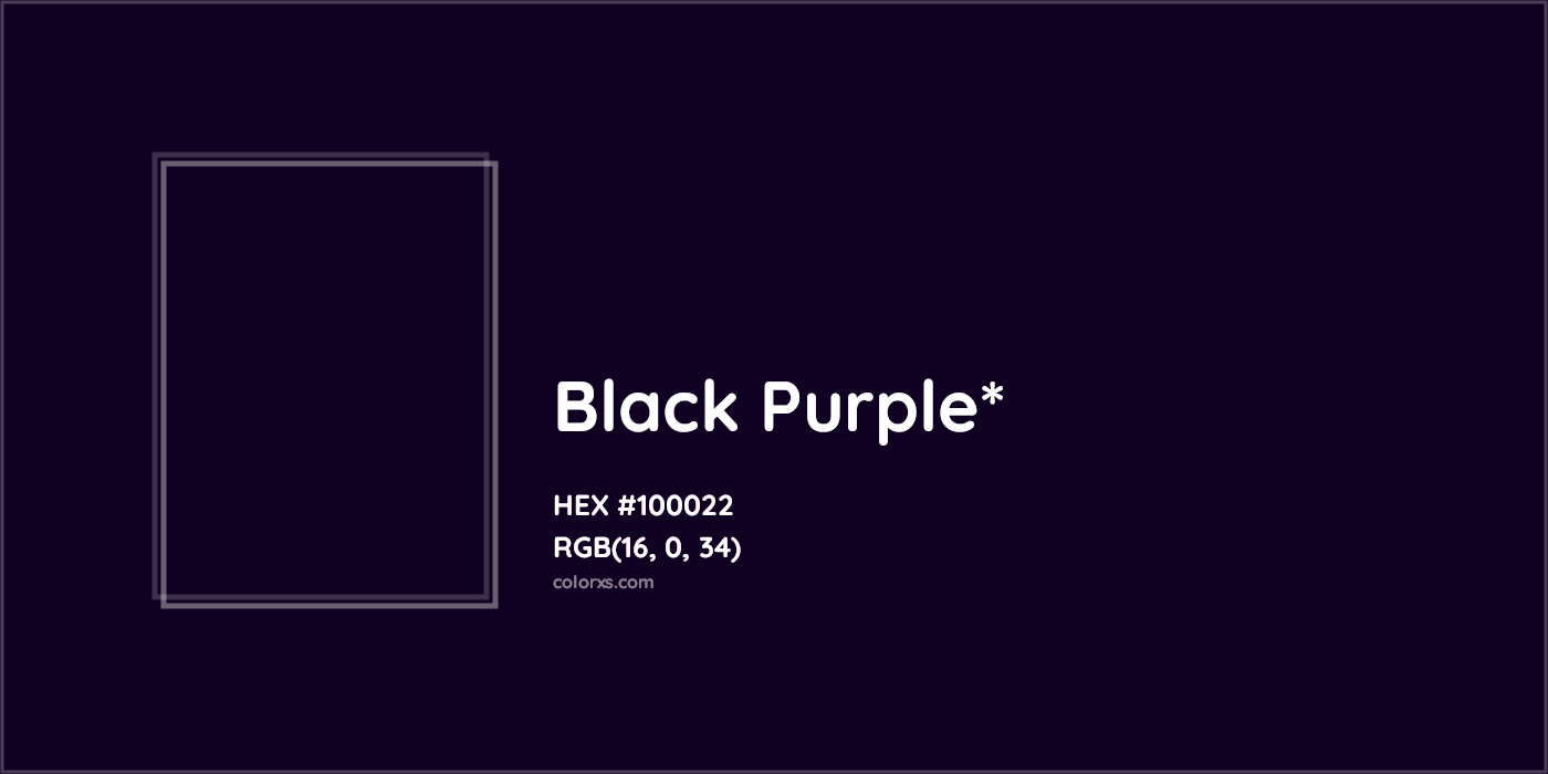 HEX #100022 Color Name, Color Code, Palettes, Similar Paints, Images