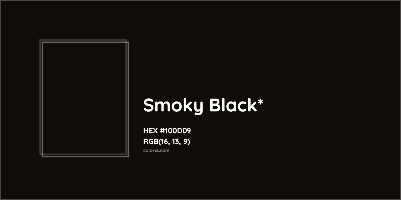 HEX #100D09 Color Name, Color Code, Palettes, Similar Paints, Images