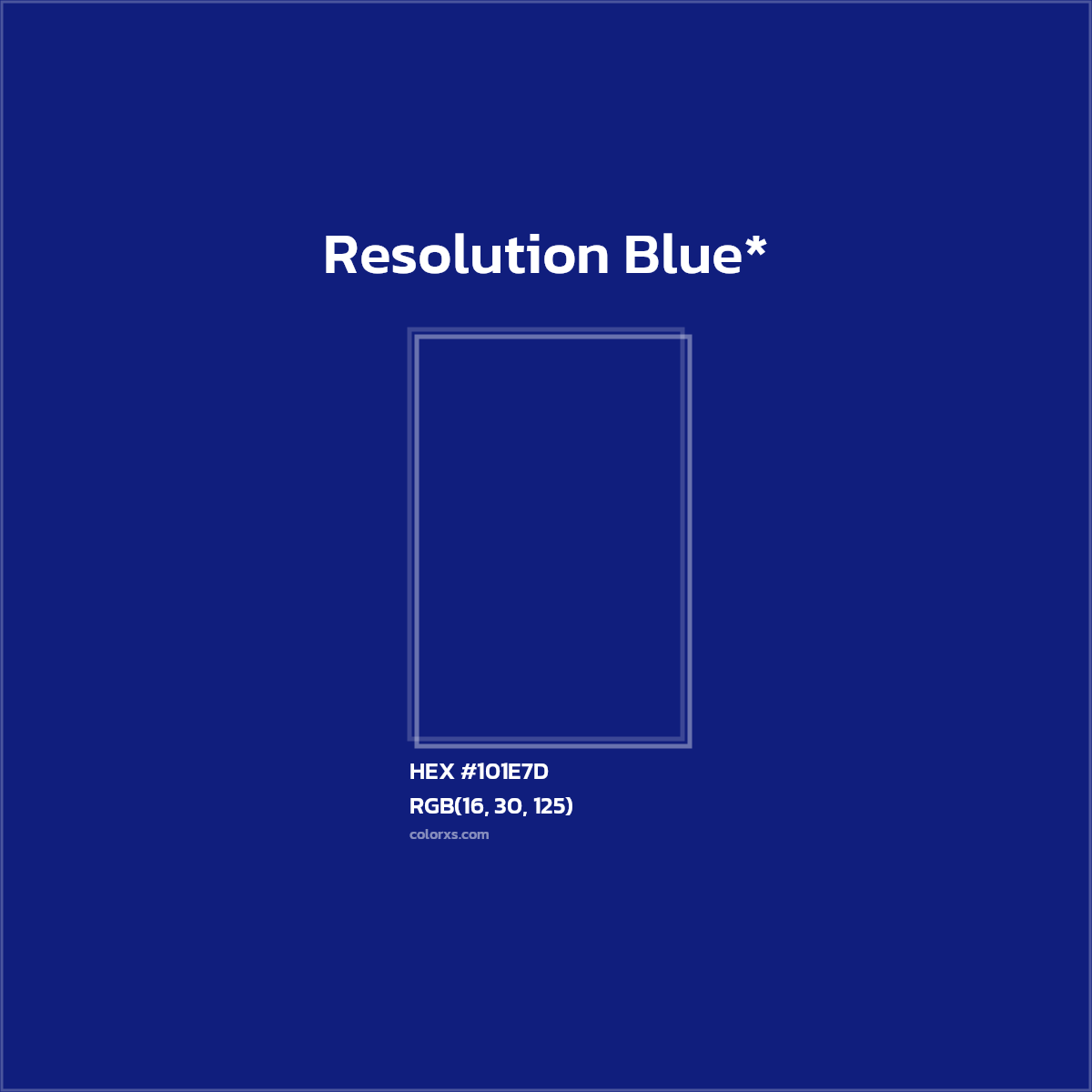 HEX #101E7D Color Name, Color Code, Palettes, Similar Paints, Images