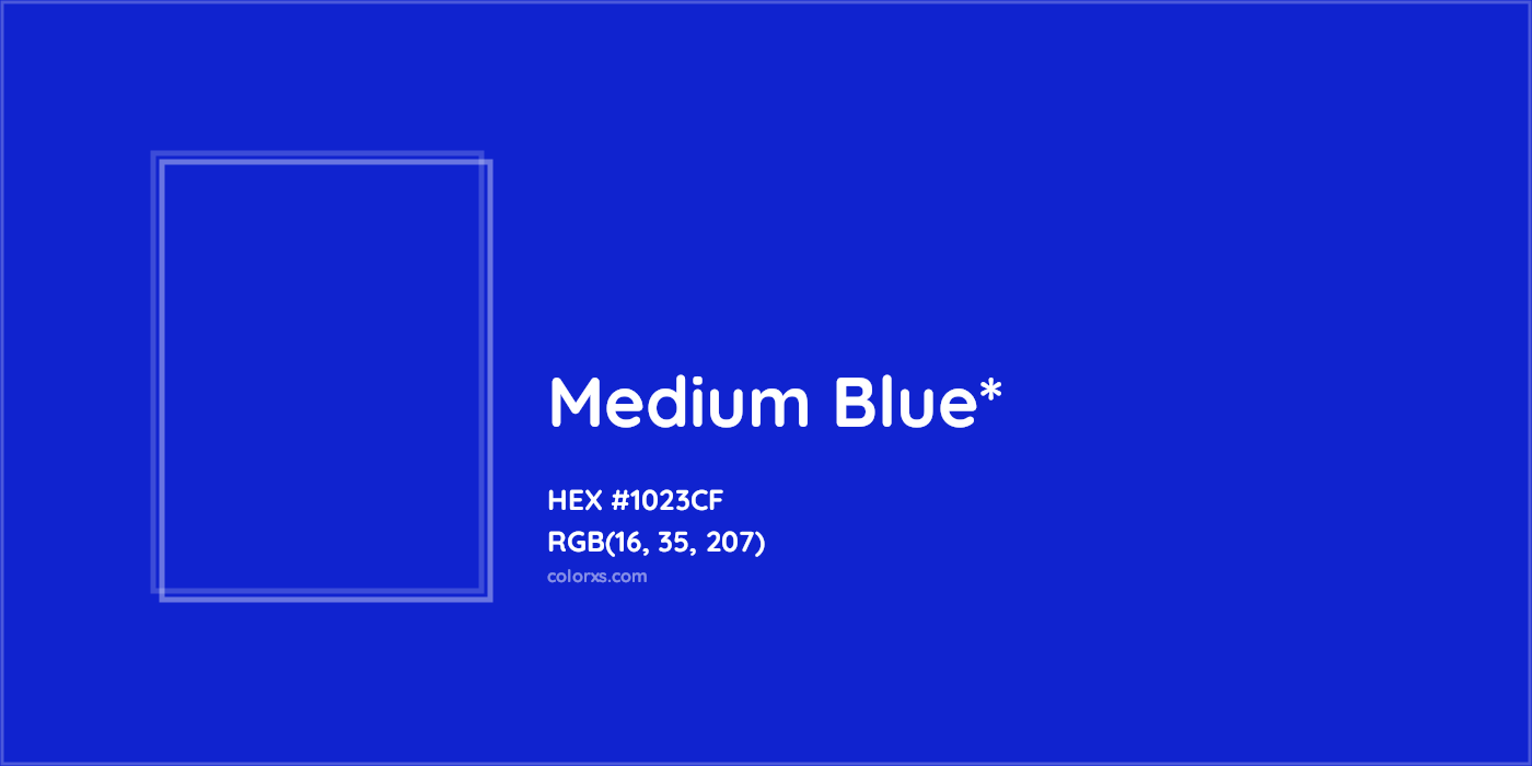 HEX #1023CF Color Name, Color Code, Palettes, Similar Paints, Images