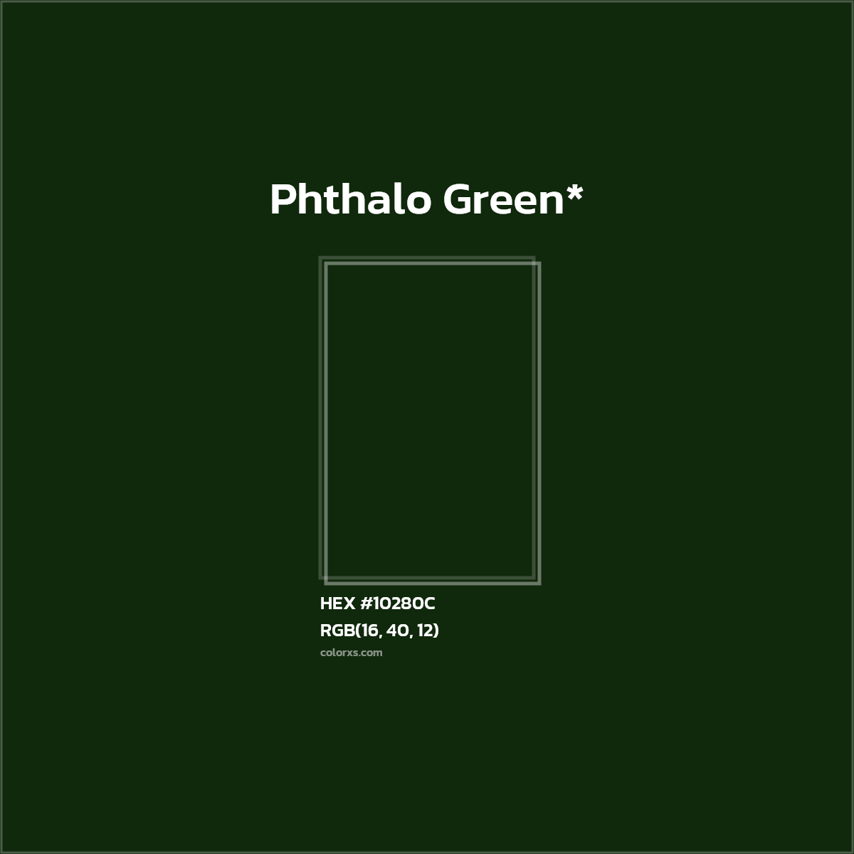 HEX #10280C Color Name, Color Code, Palettes, Similar Paints, Images