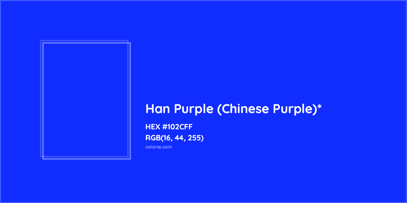 HEX #102CFF Color Name, Color Code, Palettes, Similar Paints, Images