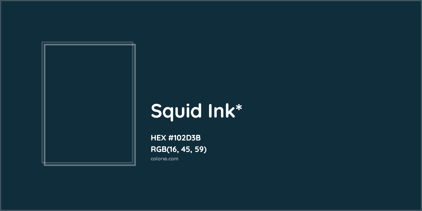 HEX #102D3B Color Name, Color Code, Palettes, Similar Paints, Images